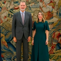 La presidenta de Extremadura se reúne con el Rey de España, Felipe VI