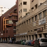 Corte de tráfico en la Avda. Juan Carlos I en Badajoz