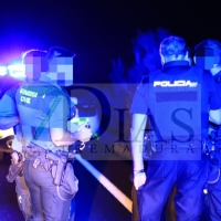 Policía Nacional y Guardia Civil buscan a una persona huida tras accidentarse en la BA-022