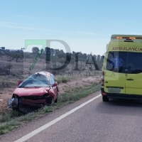 Trasladada al Hospital de Badajoz tras un accidente en la EX-110