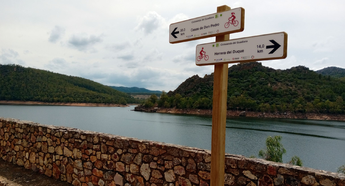 Nuevos servicios para la Ciclosenda del Camino Natural del Guadiana