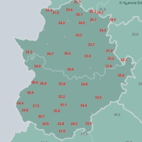 Badajoz registra la temperatura más alta del país