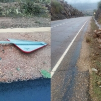 Borrasca Aline: garantizan la circulación en las carreteras provinciales