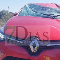 Vuelca tras accidentarse en la EX-110 (BA)