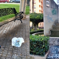 Critican el deterioro de la Plaza de Andalucía por el botellón