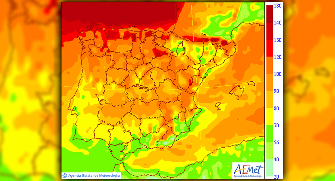 Activada la alerta por vientos de hasta 70 km/h en Extremadura