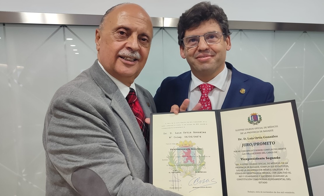 El Colegio de Médicos de Badajoz cuenta con nuevo vicepresidente segundo