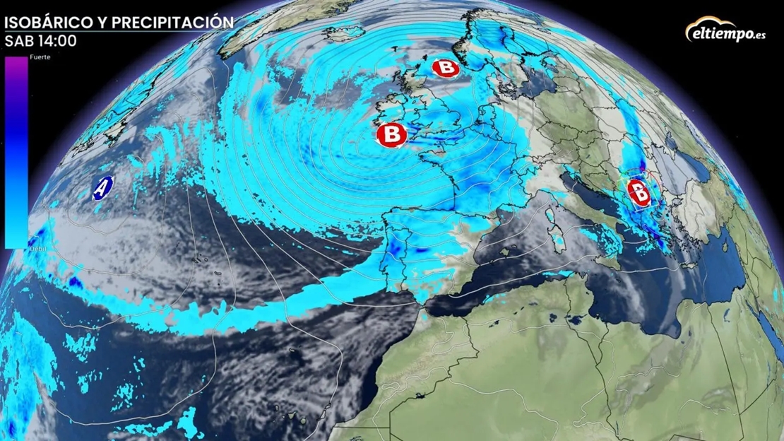 Se acerca una nueva borrasca de gran impacto a España: ¿será peor que Ciarán?