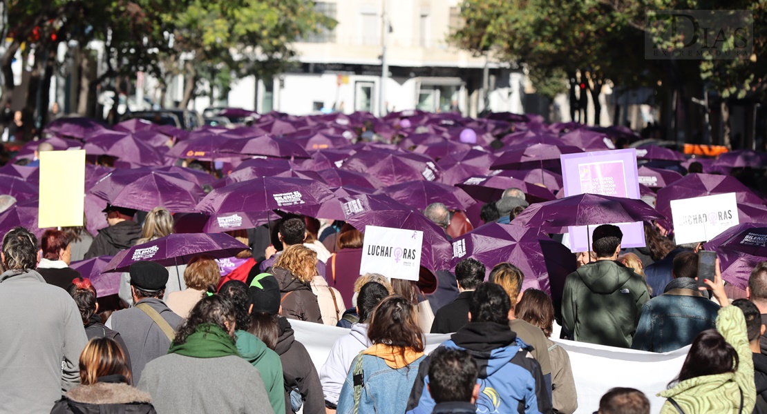 Alrededor de 1.000 personas se manifiestan contra la Violencia de Género en Badajoz