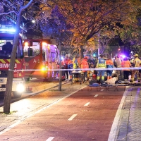 Grave accidente de tráfico urbano en Badajoz