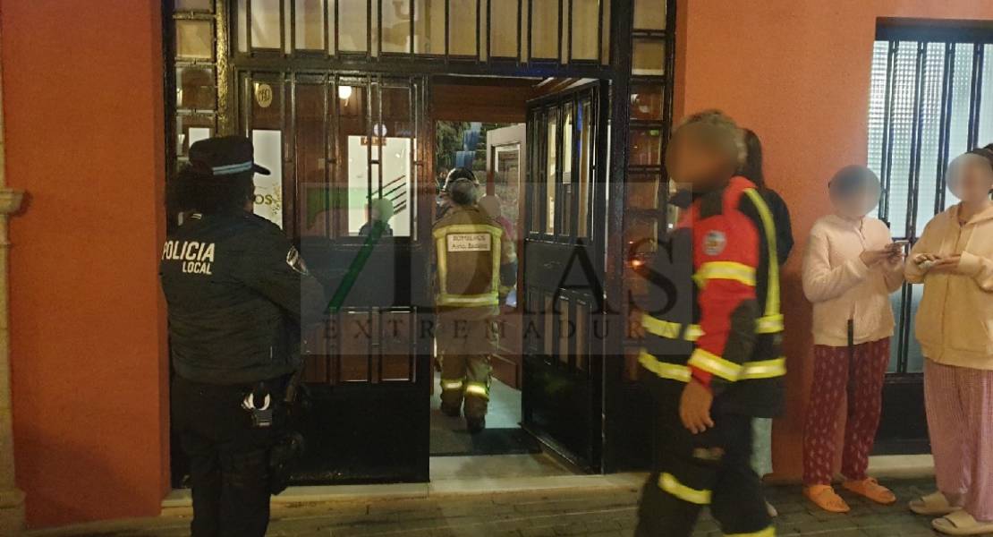 Incendio en la residencia universitaria Sagrado Corazón de Badajoz