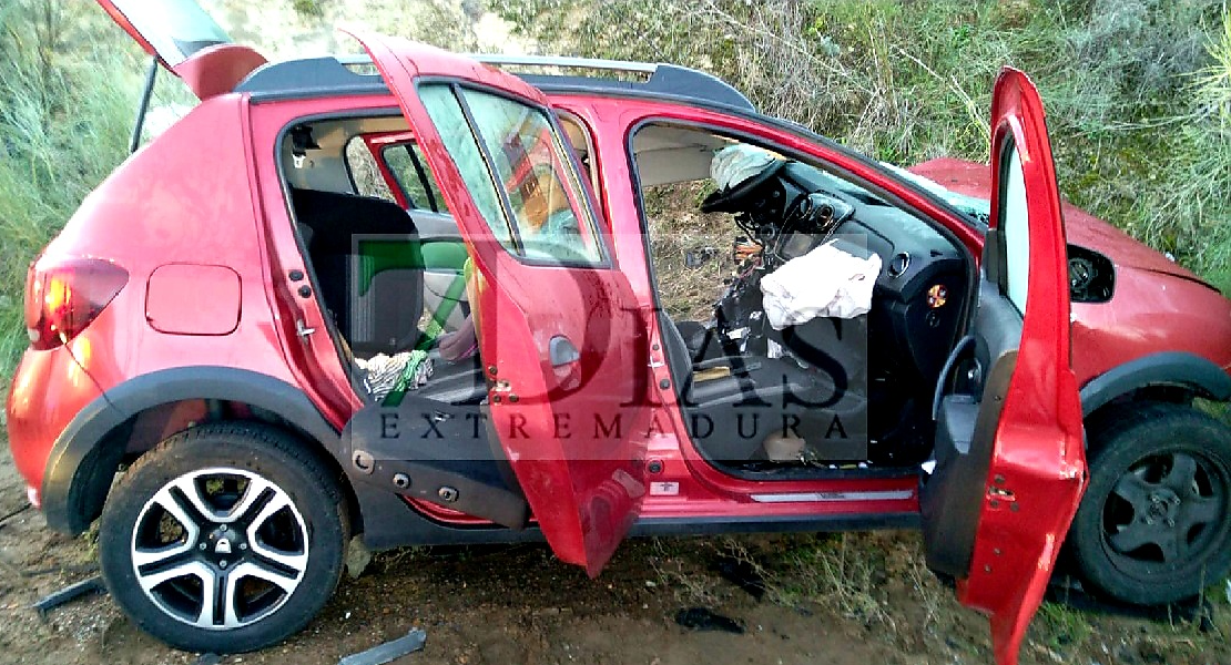 Accidente mortal en la antigua N-360 en Lobón (BA)