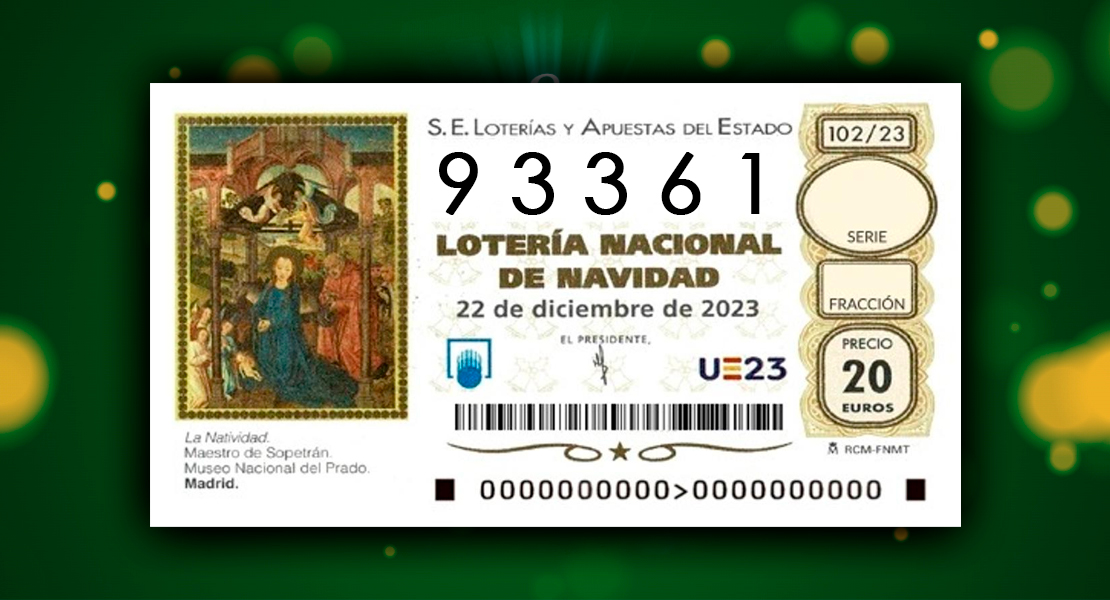 Llega el primer cuarto premio de la Lotería de Navidad