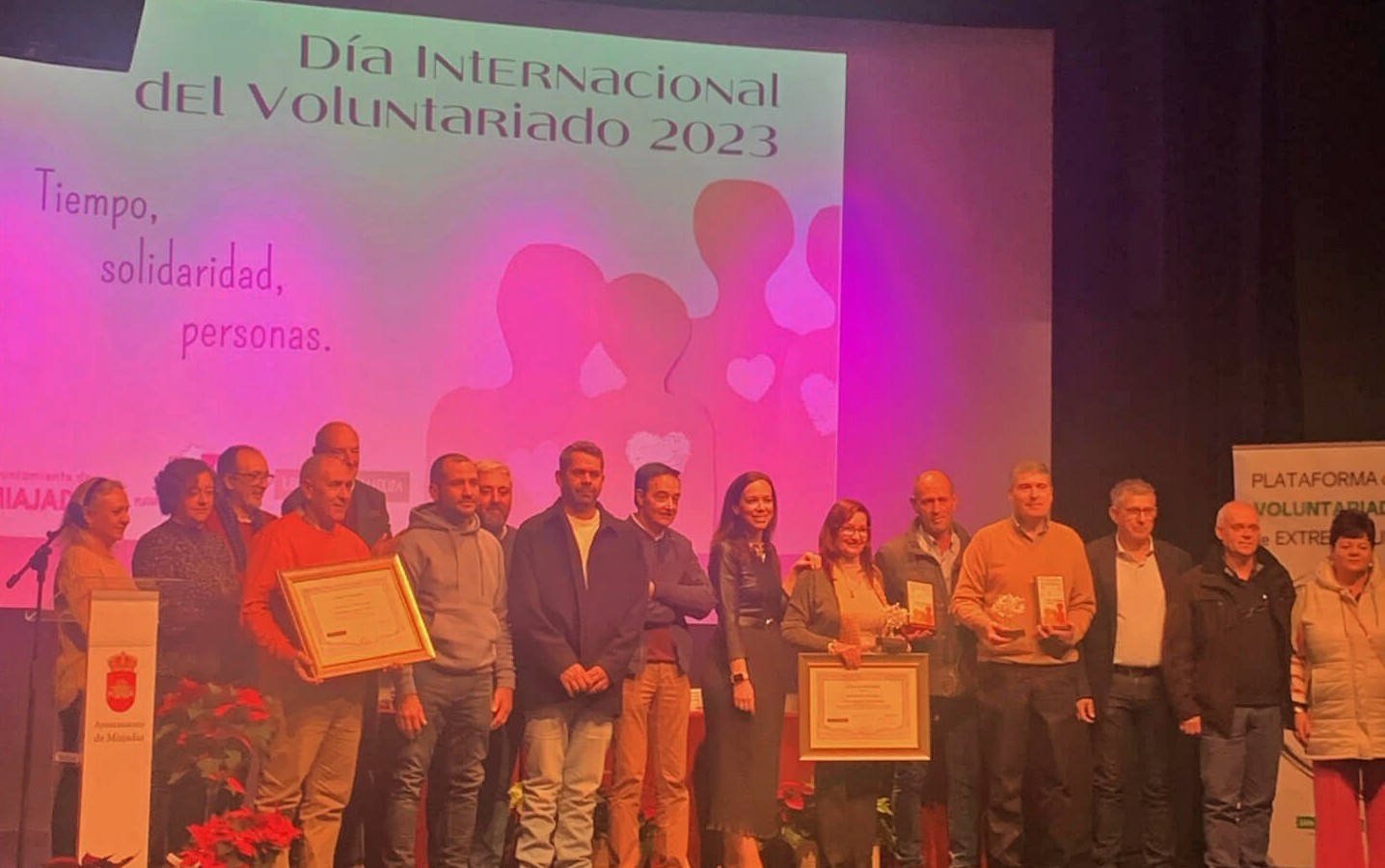 Cáritas Diocesana Mérida-Badajoz recoge el Premio Extremeño al Voluntariado 2023