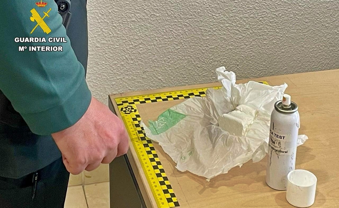 Detenido tras la aprehensión de más de 1.500 dosis de cocaína en la provincia de Cáceres