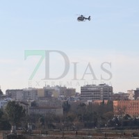 Ya se encuentra en Badajoz el helicóptero de la Policía Nacional que se añade a la búsqueda de Manuela