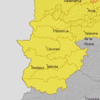 Amplían la alerta amarilla por lluvias en toda Extremadura