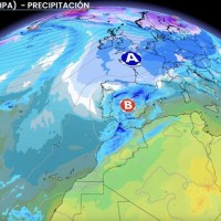 Así es la potente borrasca que dejará más lluvia