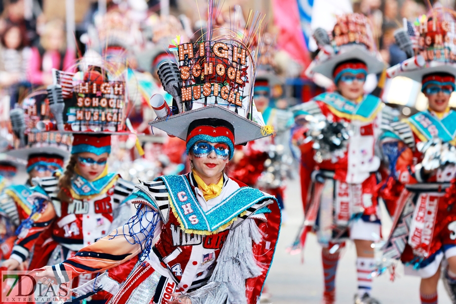 Gran nivel en el desfile infantil de comparsas del Carnaval 2024