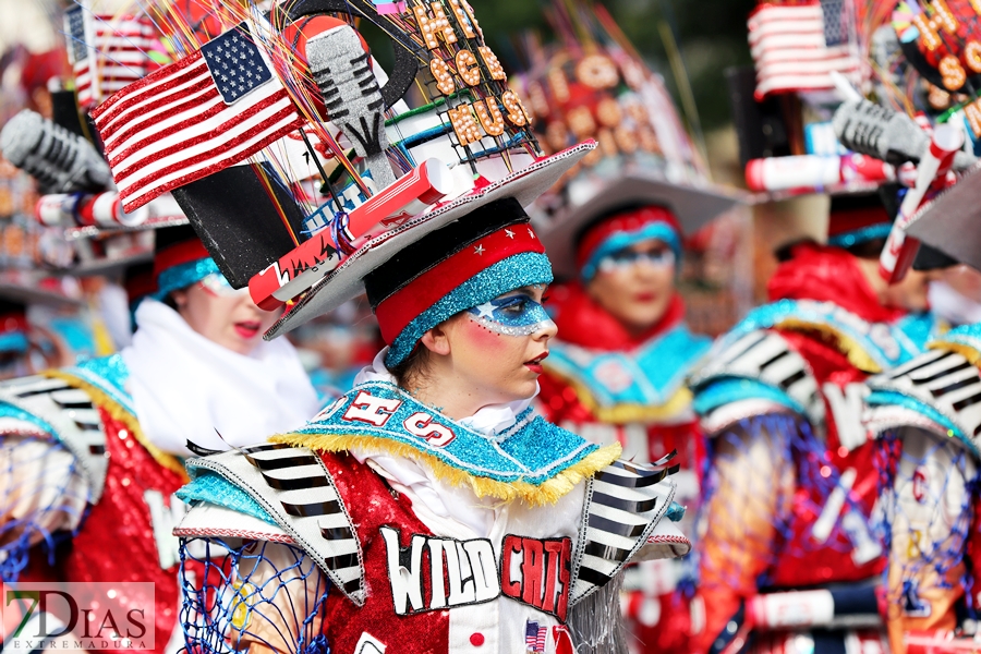 Los mejores primeros planos del gran desfile del Carnaval de Badajoz 2024