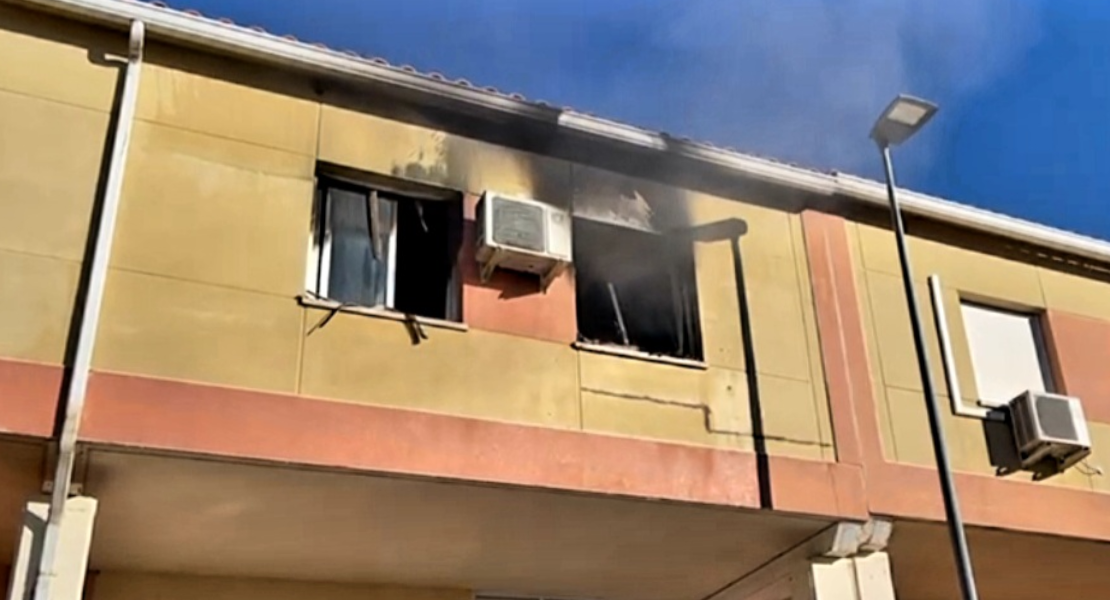 Incendio en una vivienda unifamiliar en Cáceres