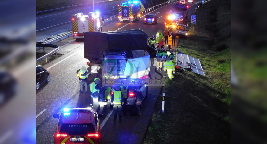 Accidente mortal en la A-5 (Badajoz)