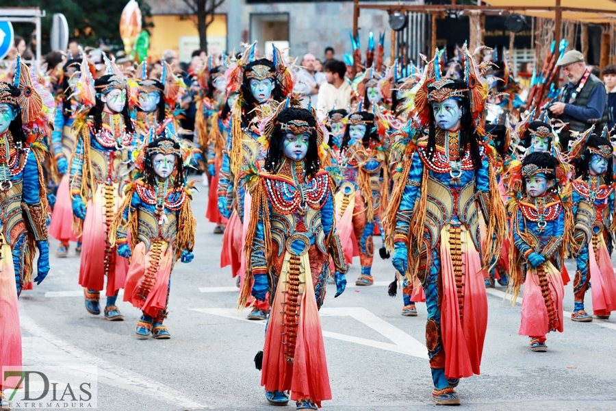 Gran nivel en el desfile infantil de comparsas del Carnaval 2024