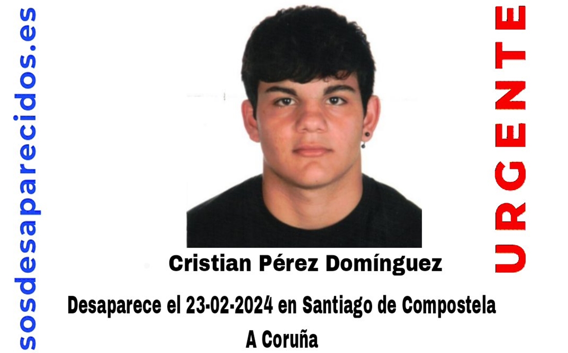 SOS Desaparecidos pide colaboración para encontrar a un menor