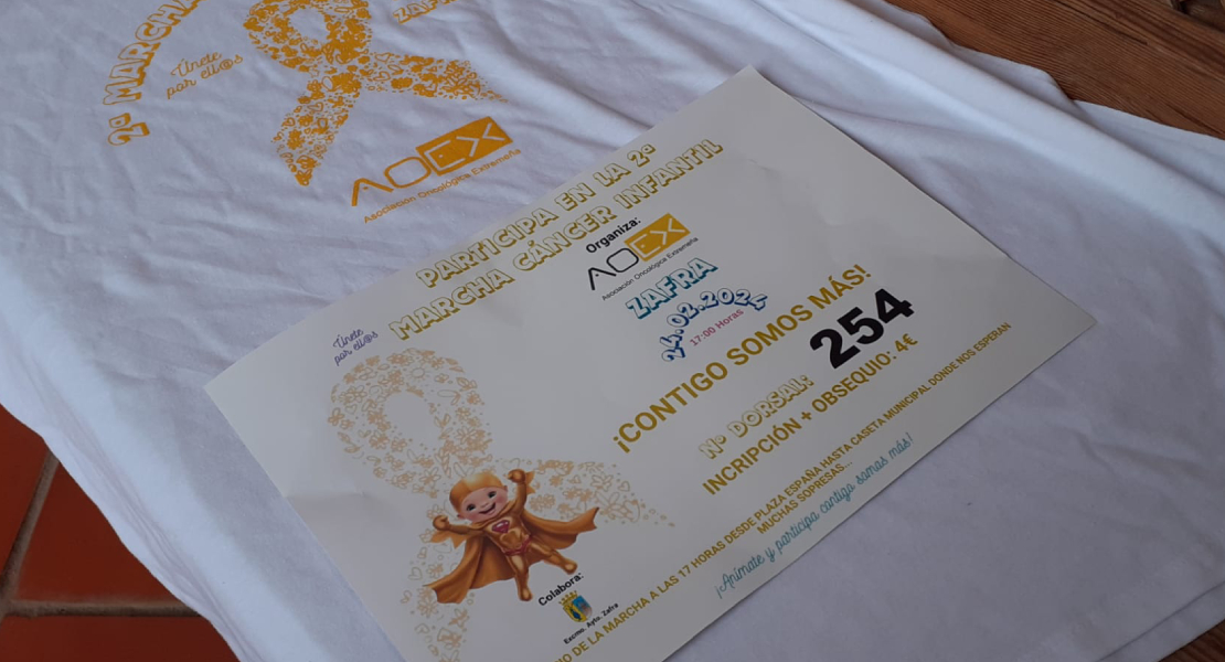 Zafra celebra la II Marcha Solidaria por el cáncer infantil