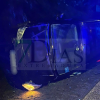 Policía y Bomberos rescatan a un hombre tras accidentarse en Circunvalación (BA)