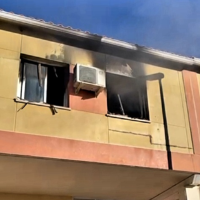 Incendio en una vivienda unifamiliar en Cáceres