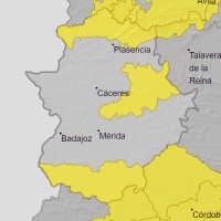 Amplían la alerta amarilla por lluvias en Extremadura