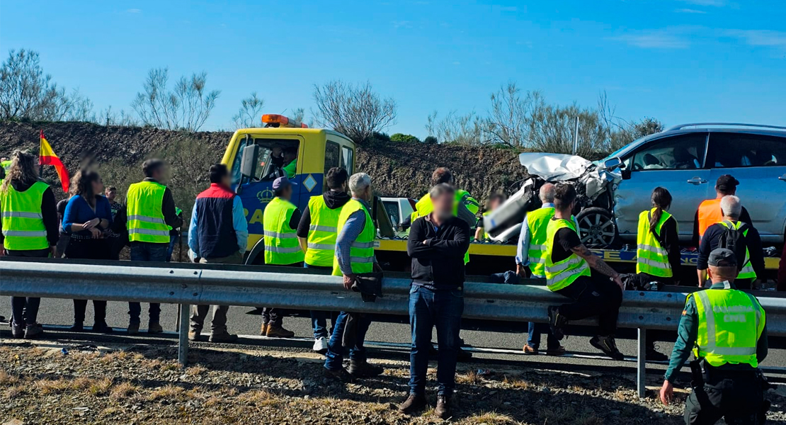 Tres heridos en un accidente en la A-66, uno de ellos grave