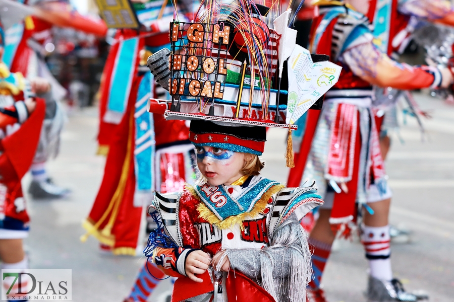 Gran nivel en el desfile infantil de comparsas del Carnaval 2024