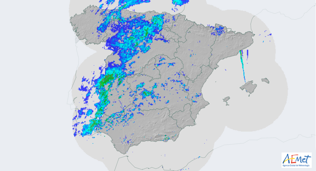 Localidades extremeñas donde más ha llovido hasta mitad de la tarde del jueves