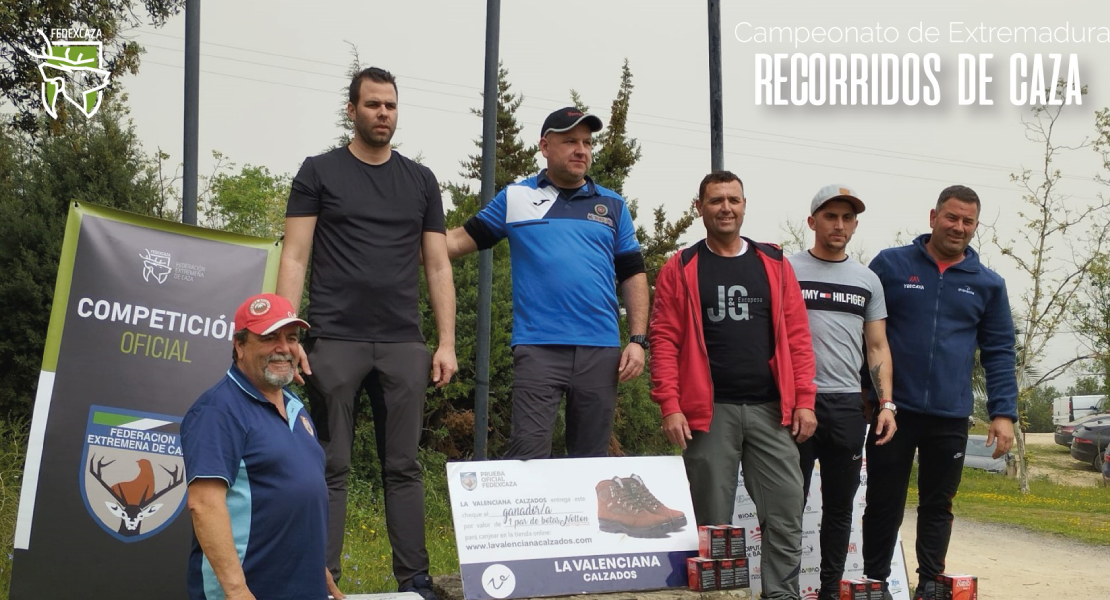 Carlos Javier Rafael Arenas gana el Campeonato Provincial de Badajoz de Recorridos de Caza