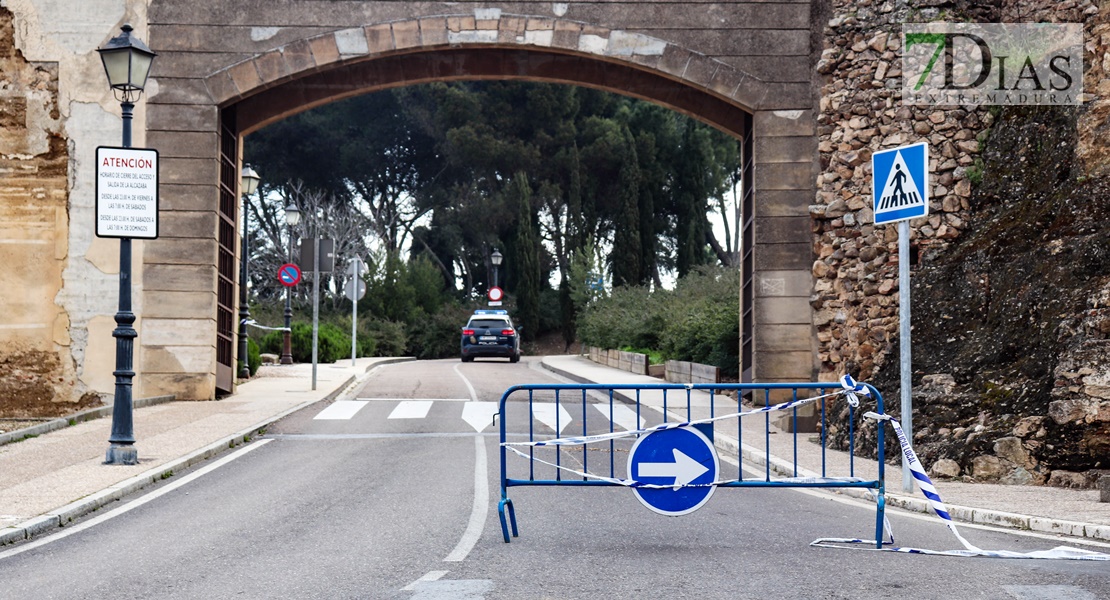 Restringen el acceso a los aparcamientos de la Alcazaba de Badajoz