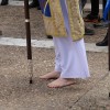 El Cristo Resucitado y la Virgen de la Aurora salen a las calles de Badajoz gracias al tiempo