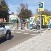 Accidente vial en la calle Gurugú de Badajoz