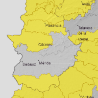 El 112 y la AEMET amplían la alerta amarilla en parte de Extremadura