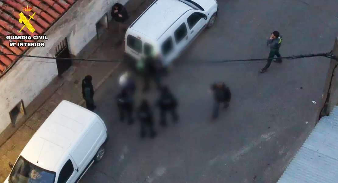 Imágenes de la detención del asesino de Hinojal (Cáceres)