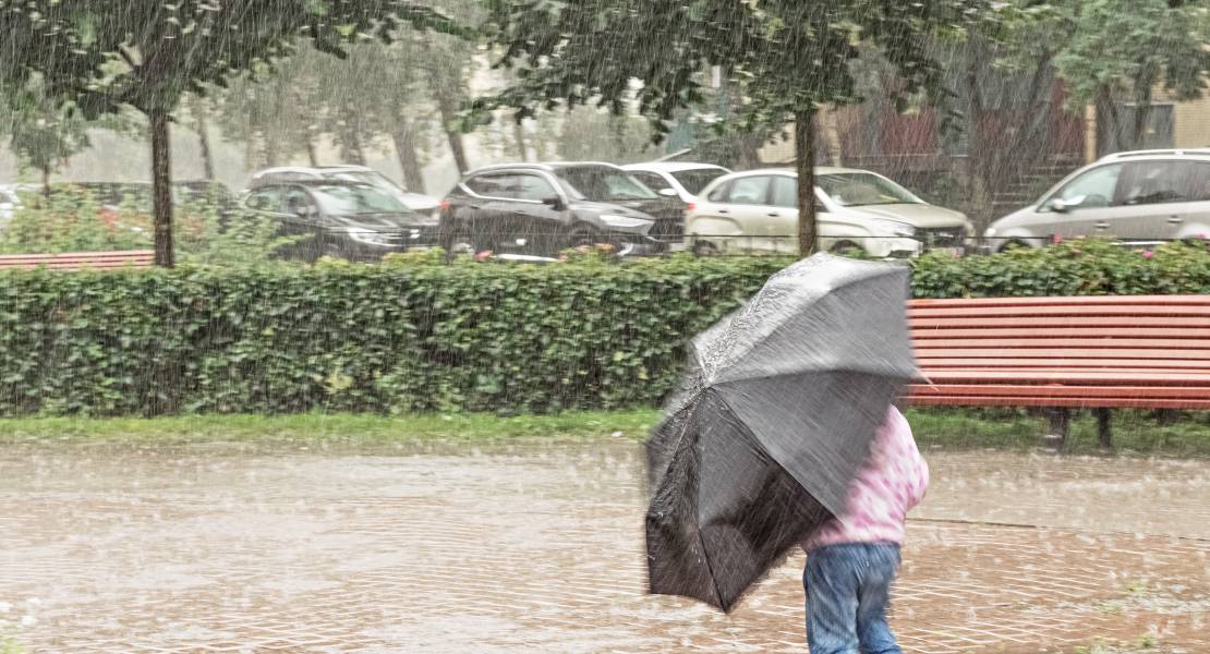 Horas en las que más agua se espera este miércoles en Badajoz