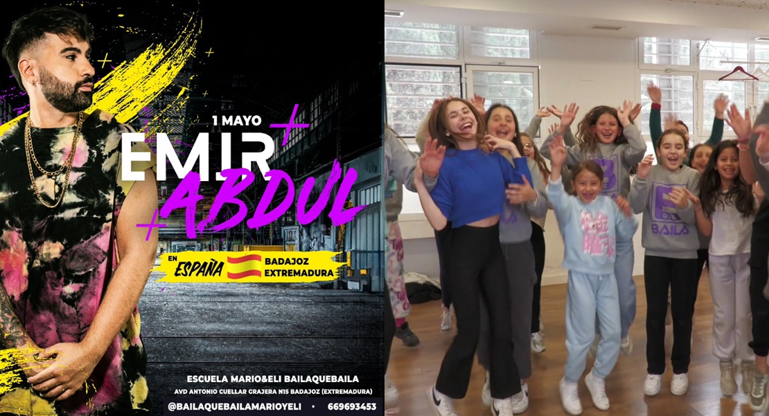 El coreógrafo internacional, Emir Abdul, impartirá varias masterclass exclusivas en Badajoz