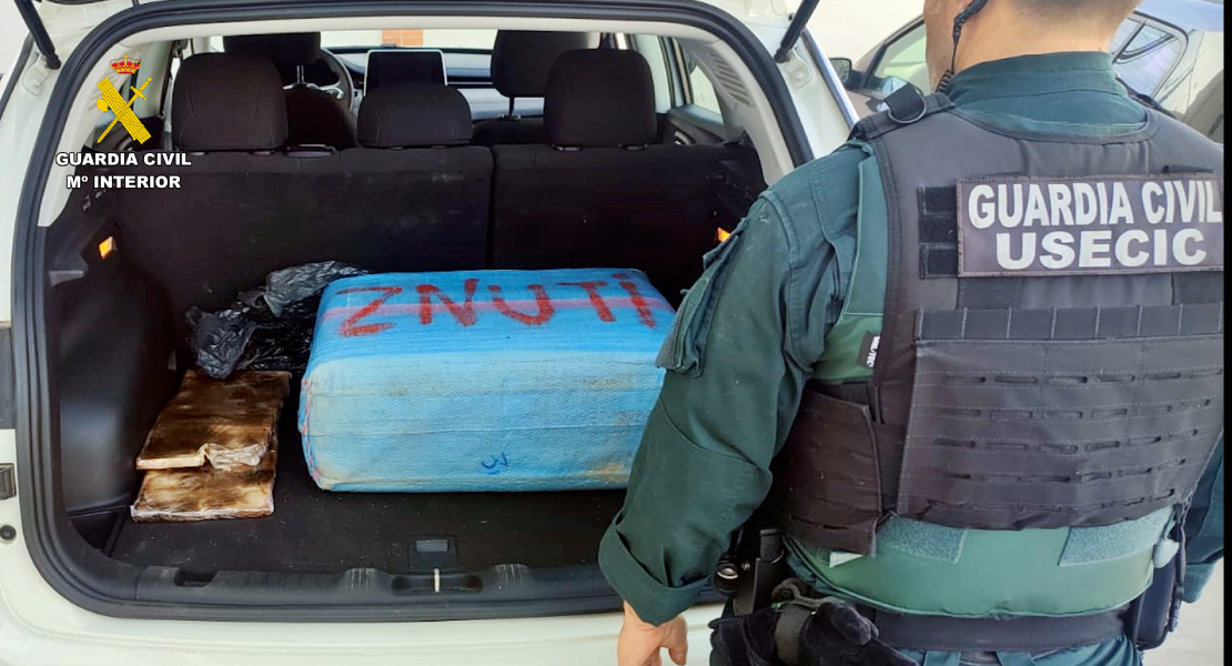 Interceptan más de 40 kilos de hachís en la A-66 a su paso por Mérida