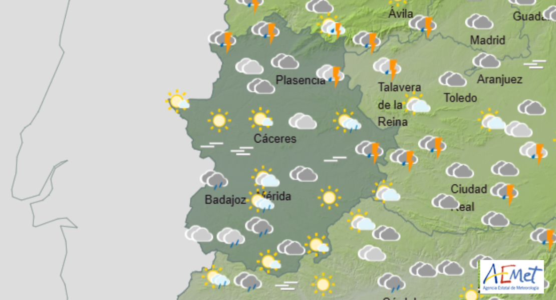 Continúan las jornadas de lluvia en Extremadura