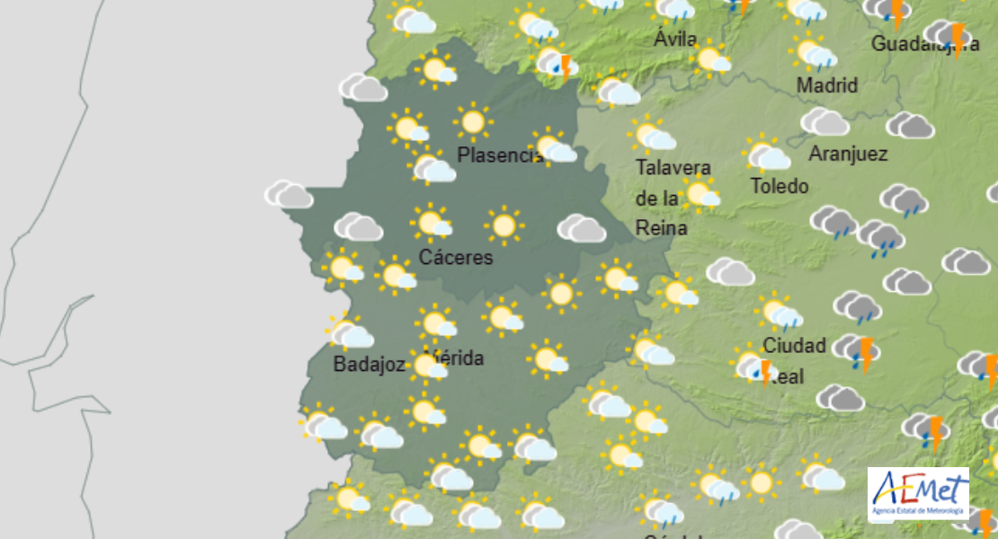 Cielos despejados y bajada de temperaturas para arrancar la semana