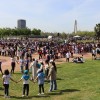 Miles de escolares extremeños bailan el Candil en Badajoz