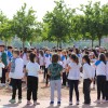 Miles de escolares extremeños bailan el Candil en Badajoz