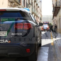 Incendio en una vivienda en el Casco Antiguo de Badajoz