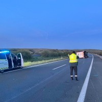 Corte total en la A-66 por un accidente de tráfico